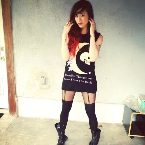 Rare Jac Vanek Beautiful Things Tank, Sz S - Picture 2 of 4